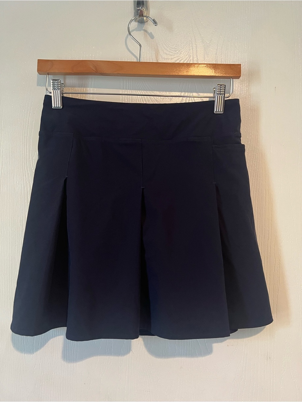 Athleta Girl Navy Blue Pleated  Uniform Skort Skirt Girls Sx 14